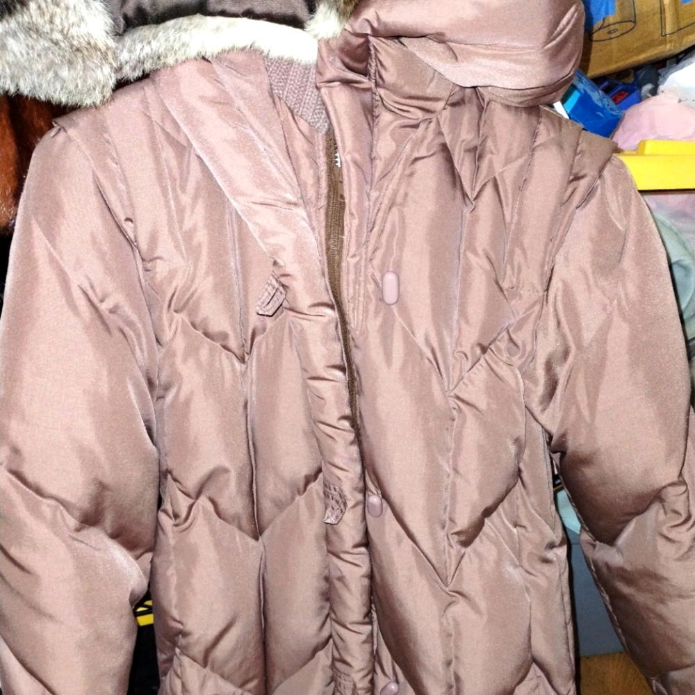 Vintage puffer coat long